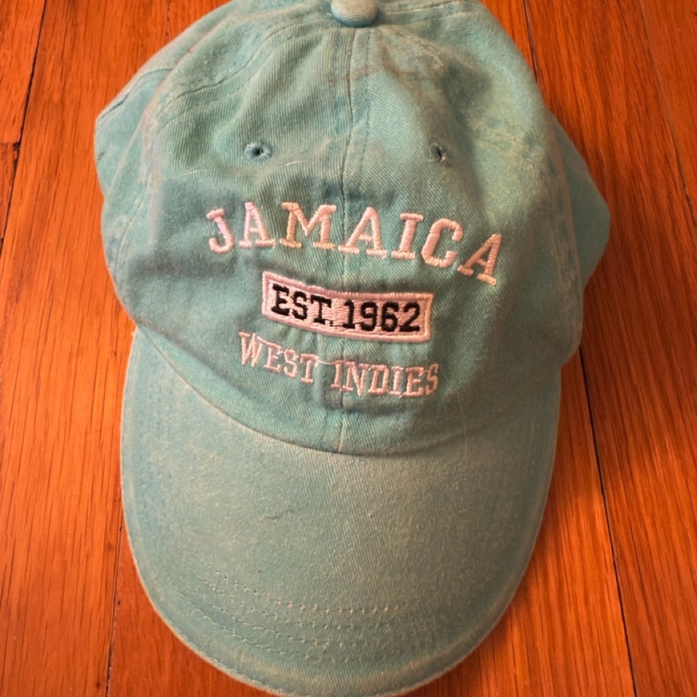 Teal Jamaica Embroidered Cap​